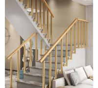 Adjustable Metal Stair Railing Set Side Mounted Baluster Posts with Square Hollow Handrail Includes Connectors & Screws for Easy Installation Indoor Staircase Safety