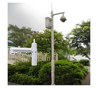 Adjustable Metal Surveillance Camera Stand for Outdoor Security, Durable Column Holder for Home, Farm, Warehouse, and Mall Surveillance Systems