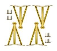 Adjustable Metal Table Legs, 4-Pack Black, Gold & Silver Furniture Feet, Replacement Legs for 10-30 cm Tables, Perfect for DIY Furniture Projects