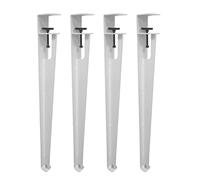 Adjustable Metal Table Legs, F-shaped Clamp Design with Floor Protectors, No Punching Needed, for DIY Dining Desks