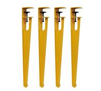 Adjustable Metal Table Legs, F-shaped Clamp Design with Floor Protectors, No Punching Needed, for DIY Dining Desks