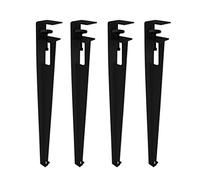 Adjustable Metal Table Legs, F-shaped Clamp Design with Floor Protectors, No Punching Needed, for DIY Dining Desks