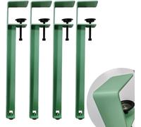 Adjustable Metal Table Legs - No Punching Design with Floor Protectors for DIY Coffee Table, Worktop, Dining Furniture, Console Table