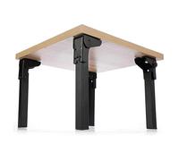 Adjustable Metal Table Legs - Set of 4 Non-Slip Wear-Resistant for Desks Sofas Cabinets & Side Tables 40cm Silver Finish - Perfect for Home & Office Use