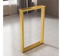 Adjustable Metal Table LegsCarbon Steel DoubleSided Angle Iron Reinforced Stability with Foot Pads Safe & Durable Design (Gold 40x60cm)