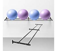 Adjustable Metal Wall Mount for Yoga Ball Storage - Space-Saving Stability Training Stand Ideal for Gyms Yoga Studios and Home Workouts