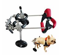 Adjustable Metal Wheelchair for Disabled Dogs, 2-Wheel Cart for Rear Paralysis, Pet Mobility Aid in 5 Sizes (Small), Enhances Life & Comfort for Pets