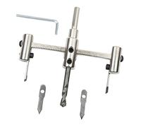 Adjustable Metal Wood Circle Cutter Hole Saw Drill Bit Tools 145 mm White