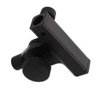 Adjustable Mic Stand Connector Adapter with 3/8 Thread T-type | Metal Build, 180 Degree Adjustment, Quick Install and Removal, for 5/8 Microphone Boom Arms, Black
