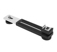 Adjustable Microphone Fill Light Expansion Bracket, Aluminum Alloy Adapter Stand for Universal Digital Camera Photography Lovers