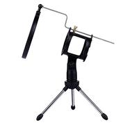 Adjustable Microphone Stand Desktop Tripod for Computer Video Recording with Windscreen Filter Cover