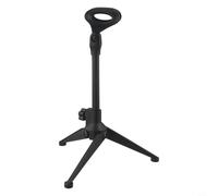 Adjustable Microphone Stand Desktop Tripod Tabletop Mic Holder for Desk, Compact Microphone Bracket with Height Adjustment from 22cm to 29cm, Sturdy ABS Tripod Stand for Recording, Streaming, Gaming