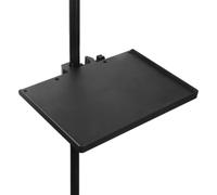 Adjustable Microphone Stand Tray: Sheet Music Stand, Utility Rack With Clip, Studio Accessory Organizer | Compact Sound Card Tray For Grab Setup