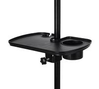 Adjustable Microphone Stand Tray, Utility Clamp Shelf For Karaoke, Recording, Live Streaming, And Performance, Mic And Drink Holder