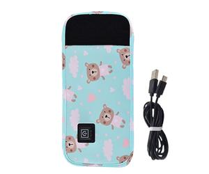 Adjustable Milk Warmer - 3 Temp Portable Bottle Heater, Quick Heating System, Travel-friendly Design, Lightweight Protective Covers, Outdoor Education, Compact Care Accessories for Travel