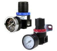 Adjustable-Mini Air Compressor Pump Pressure Switch AR2000 BR3000 BR4000 / 4 Relief Regulator Control with Gauge Air Pressure Pump Bottle Opener Set Corkscrew Regulator for Car Tire Garbage