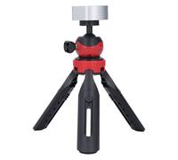 Adjustable Mini Antenna Tripod Stand with Adapter Aluminum Alloy Base 2.4 Inch Height Adjust Tripod Kit for Mini Antenna, 360° Angle Adjustment Easy Install (Silver Adapter)