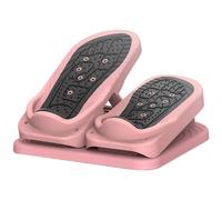 Adjustable Mini Stepper for Exercise at Home - Under Desk Stepper Leg Exerciser While Sitting with Non-slip Massage Pedals Portable Foot Pedal for Gentle Workout, Pinks