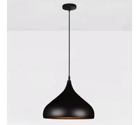 Adjustable Minimalist Chandeliers Industrial E27 Single Head Hanging Light Vintage Pot Lid Round Black Lampshade Personalized Color Home Pendant Lamp Restaurant Dining Room Bedroom Kitchen Bar KNBVFHG