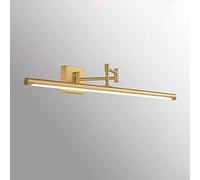 Adjustable Mirror Front Lamp Led Brass Bathroom Vanity Light, Washroom Make-Up Mirror Lights, Copper Vanity Light for Makeup Bathroom Lighting Over Mirror Cabinet Sink/55Cm