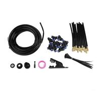 Adjustable Misting System for Garden Use with Interchangeable Tees Sprinklers and Cable Ties to Support Scalable Layout (10m)