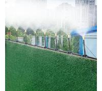 Adjustable Misting Water Irrigation Kit for Farm Enclosure & Greenhouse - Automatic Roof Cooling System 459ft Water Output for Efficient Plant Care (55.12inch/140m)