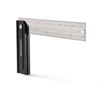 Adjustable mitre angle made of aluminium from Hultafors I 300mm x 45mm I Foldable angle with locking at 45°, 90°, 135° & 270° I Made in EU I With marking notches & centre line I 253120
