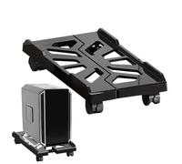 Adjustable Mobile CPU Stand - Desktop Computer Host Bracket, Rolling Caster Wheels with Ventilation supportEasy Mobility | Practical PC Floor Riser for Gamers Office Home Workstation Setup