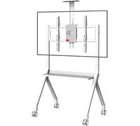 Adjustable Mobile Floor Stand with Locking Wheels for 32-70" Large TVs & Interactive Displays - Perfect for Presentations & Events