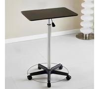 Adjustable Mobile Lectern Podium with Wheels, Portable Presentation Stand for Schools, Churches & Conferences
