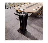 Adjustable Mobile Podium - Portable Versatile Speaker Stand for Classroom Events Training & Debates - Stylish Black Wood Design Height Adjustable Easy to Use