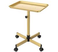 Adjustable Mobile Salon Tray Cart on Wheels - Versatile Utility Trolley for Hair Stylists, Beauty Professionals, Makeup Artists & Nail Technicians, Portable & Space-Saving