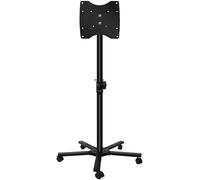 Adjustable Mobile TV Stand for 17-32 Inch TVs 360° Rotation Tilt Function Ideal for Outdoor Use Advertising Displays Easy Assembly & Stable Design.