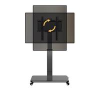 Adjustable Mobile TV Stand with 90-Degree Rotation, Supports 26-80 Inch TVs Up to 80kg, Ideal for Living Room