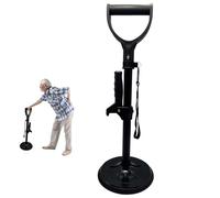 Adjustable Mobility Aid Tool, Standing Aid, Elderly Stand Assist, Bottom with Hand Support, Seniors and Disabled, Stable Supports Equipment for Rising Indoors, Garden Work, Doing Housework (Black)