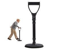 Adjustable Mobility Aid Tool, Standing Aid, Elderly Stand Assist, Seniors and Disabled, Stable Supports Equipment for Rising Indoors, Garden Work, Outdoor Work, Doing Housework (Black)