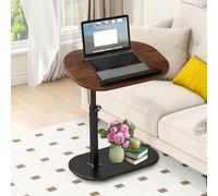Adjustable Modern CShaped Side Table with 360° Swivel and Foldable Tray Perfect for Laptops and Phones Ideal for Home or Office Great for Men and Women
