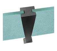 Adjustable Modern Glass Balustrades for Balcony Height Options 30-155cm Interior Slot Clamps Stylish Railing Posts Durable and Elegant Glass Columns