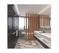 Adjustable Modern Solid Wood Room Divider - Free Standing for Office Studio Restaurant - Height 120 cm - Versatile Space Separator