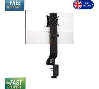 Adjustable Monitor Arm with Cable Management - Perfect for Small Spaces, Black
