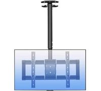Adjustable Monitor Arms Ceiling TV Mount, Telescoping Bracket for 37-85 inch Flat Screen LCD TVs, Metal Expansion Screw Fixing, Wall or Ceiling Installation