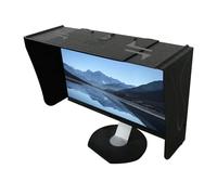 Adjustable Monitor Hood for 17-27 Inch Screens, Anti-Glare Sunshade with Foldable Side Panels, Desktop Display Shade