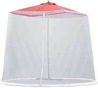 Adjustable Mosquito Net for Umbrella, Universal Canopy Umbrella Netting Screen, Patio Table Umbrella Netting Bug Net for Enjoy The Outdoors (Color : White, Size : 300cm/9.8ft)