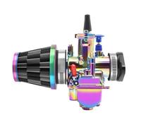 Adjustable motorcycle carb Motorcycle Racing Carburetor set for PWK 21 24 26 28 30 32 34mm Flat Slide Colorful Vergaser For Keihin 50-250cc Dirt Bike(21mm set)