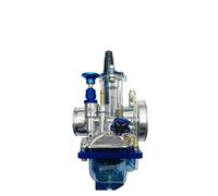 Adjustable motorcycle carb Universal carburetor Minimoto PWK24 26 28 30 32 34mm modified transparent blue Platinum bright Fuel Banshee 350 For Yamaha(PWK24)