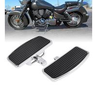 Adjustable Motorcycle Floorboards Rear Passenger For Yamaha XVS650 XVS1100 Honda VT400 VT600 Suzuki GZ125 VL400 Footboards Footrest Foot Pegs 360 Degrees Angle