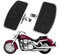 Adjustable Motorcycle Floorboards, Universal Driver Rider Passenger Footboards Footrest Foot Pegs Accessories for Honda VTX1300/1800 Shadow 1100 Yamaha V Star 650 Suzuki C50 Kawasaki Front Rear Pedal