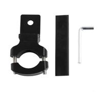 Adjustable Motorcycle Lamp Bracket 18-32mm Tube Clamp Aluminum Alloy Mount for Fog Light Spotlight Extension Bar Black