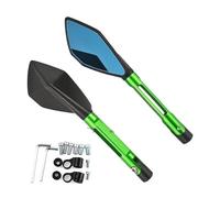 Adjustable Motorcycle Rear View Side Mirror For Aprilia SHIVER GT SHIVER 750 SHIVER750 SHIVER 900 Side Wing Mirror Motorbike Bar End Mirrors 1 Pair(Green)
