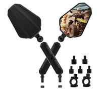 Adjustable Motorcycle Side Mirrors|1 Pair Motorcycle Mirrors, 360° Adjustable Double Take Mirrors, Motorcycle Rear View Mirror with 7/8" Handlebar Mount and 8mm 10mm Screws Sports Cars